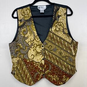 Women's One Size Beautiful Bali Collection Beadwork Vest